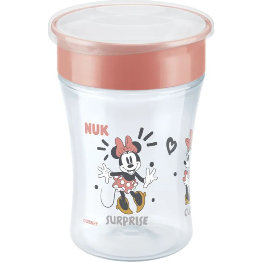 NUK evolution magic cup, 8 mj+, Minnie, crvena
