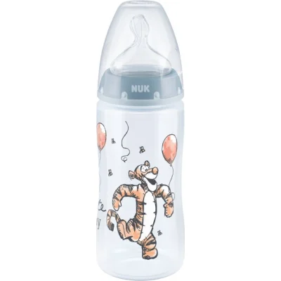 NUK bočica FC+ sa indikatorom temperature, 300 ml, Winnie the Pooh, roza