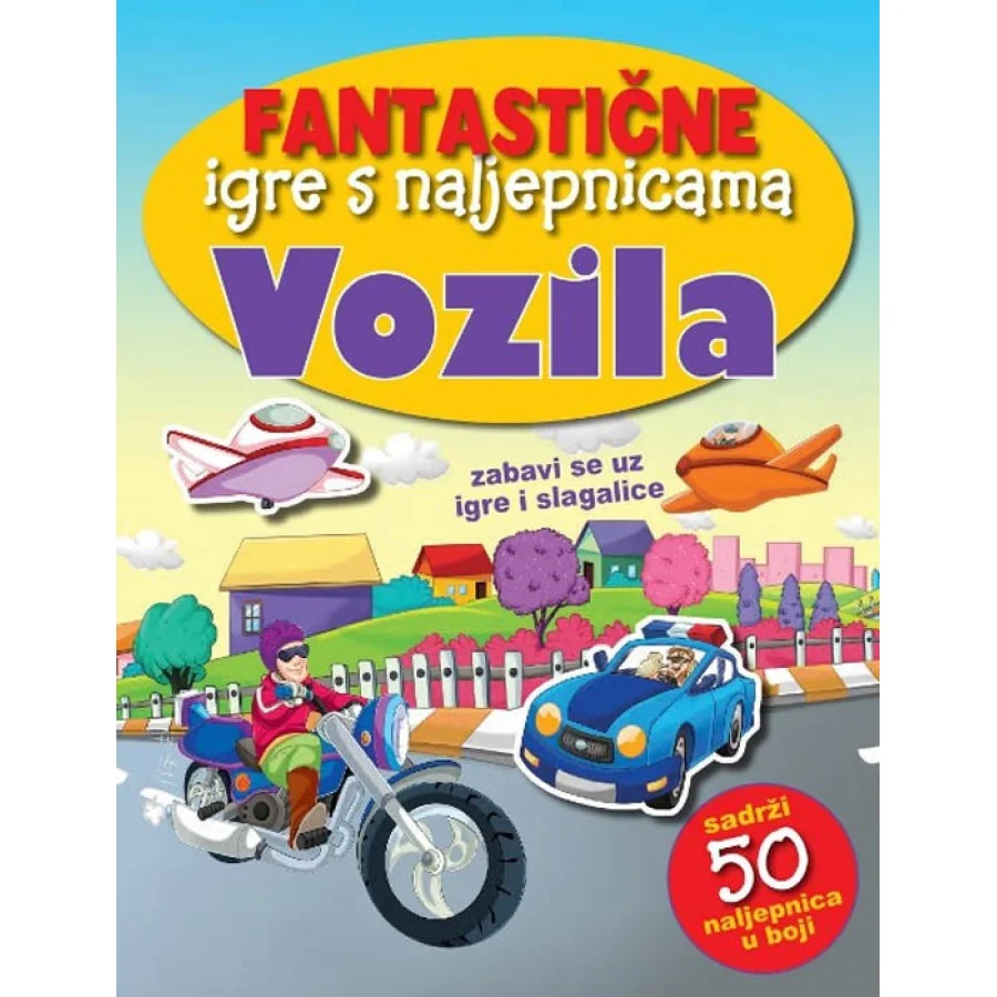 Fantastične igre s naljepnicama, vozila
