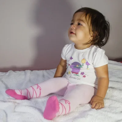 L'Adoro baby pamučne hulahopke, sort