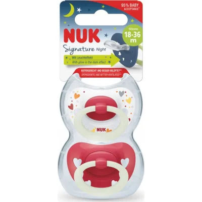 NUK duda Signature Night sa kutijicom, 2 kom