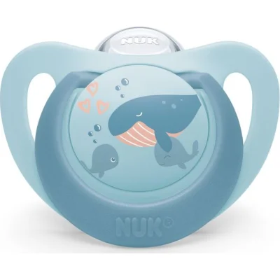 NUK First Choice duda, 6–18 mj., sort, 6 kom