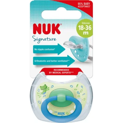 NUK duda Signature sa kutijicom, sort, 6 kom, 6–18 mj.