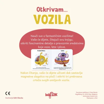 Otkrivam… vozila, knjiga i magnetne puzzle