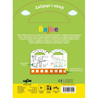 Zalijepi i oboji, bajke (dob 3+)