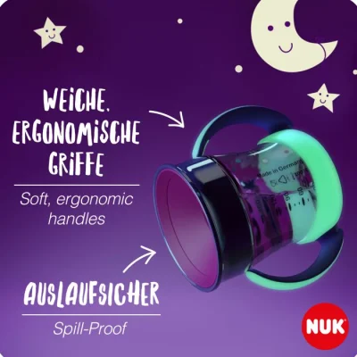 NUK mini magic cup, svijetli u mraku, plava