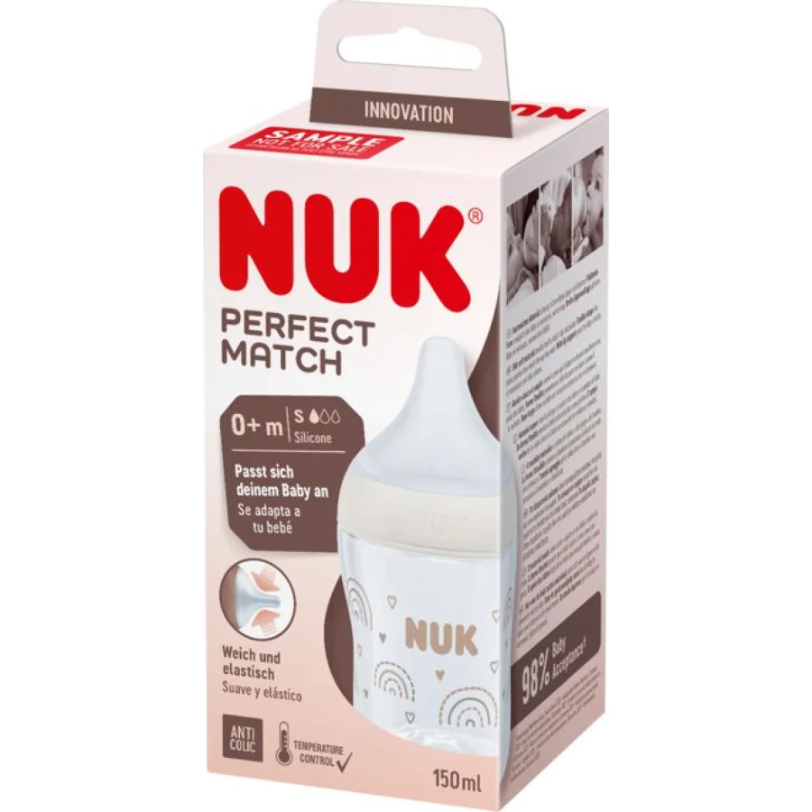 NUK Perfect Match bočica, 150 ml, 0+m