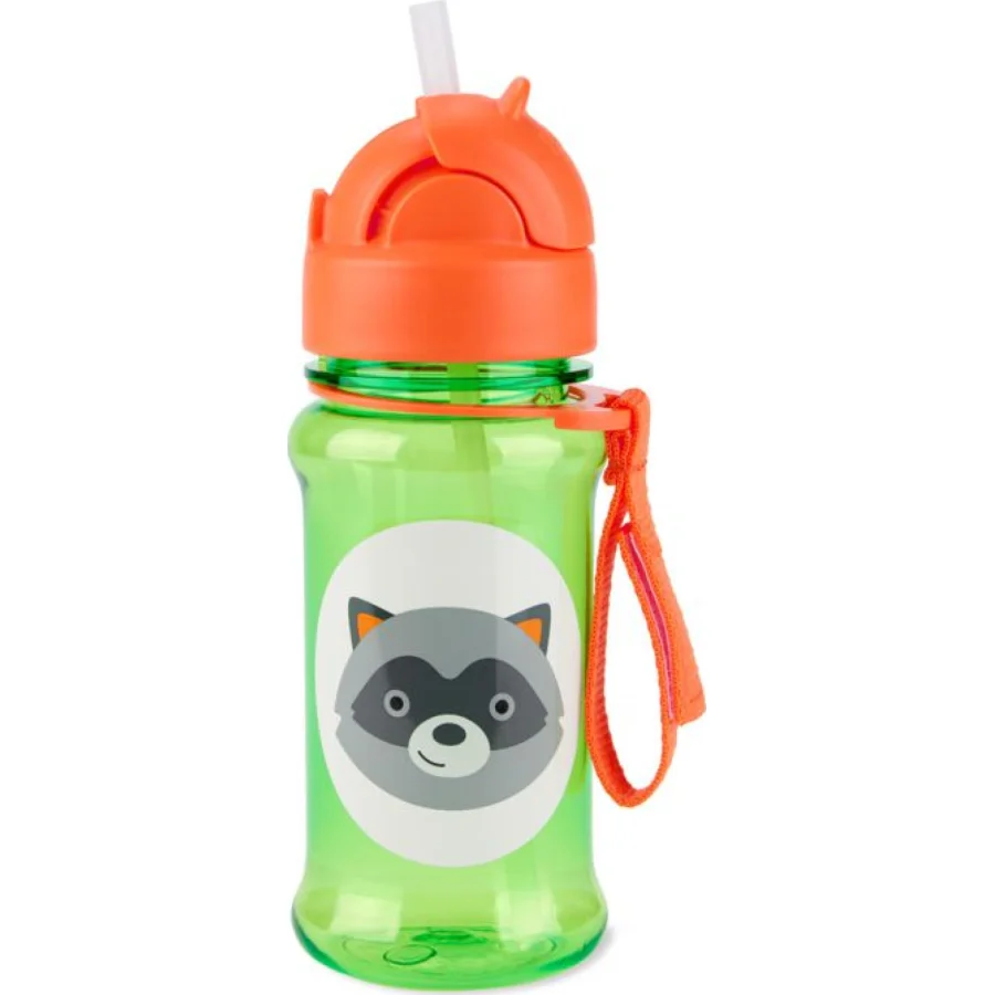 Skip Hop bočica sa slamkom tritan, 355 ml, rakun