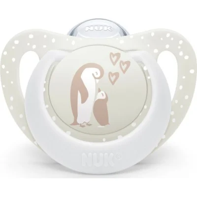 NUK First Choice duda, 0–6 mj., sort, 6 kom