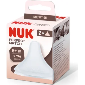 NUK Perfect Match sisač silikon, 2 kom, 6 mj+, universal