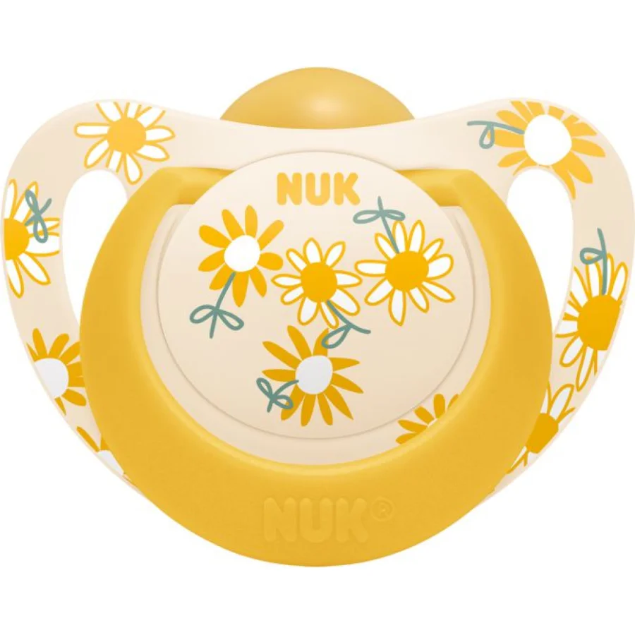 NUK duda Star latex, sort, 6 kom, 18–36 mj.
