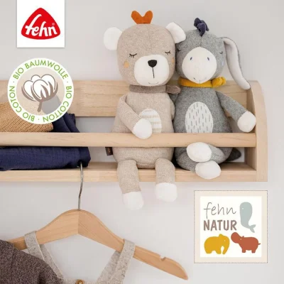 Baby Fehn medo s drvenim držačem, fehnnatur