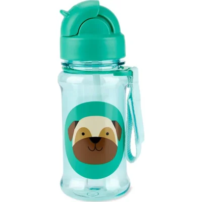Skip Hop bočica sa slamkom tritan, 355 ml, pas mops