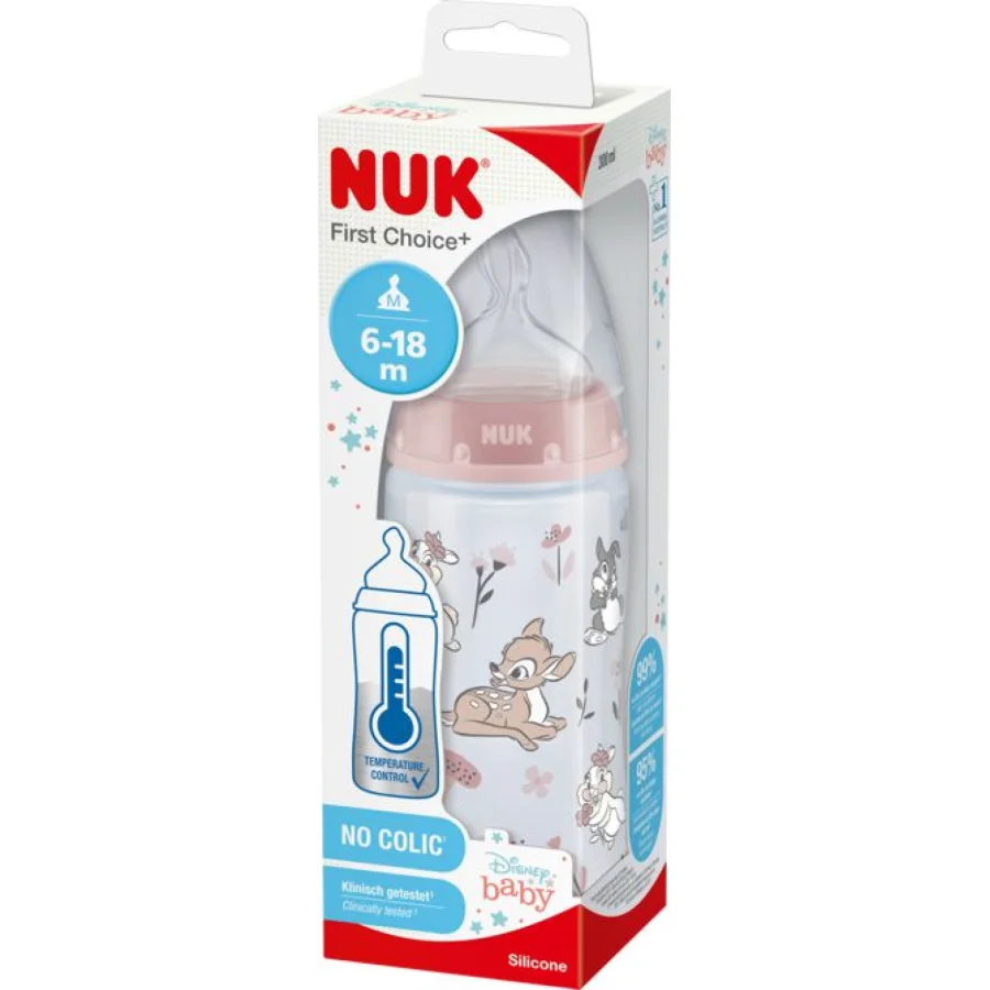 NUK bočica FC+ sa indikatorom temperature, 300 ml, Bambi