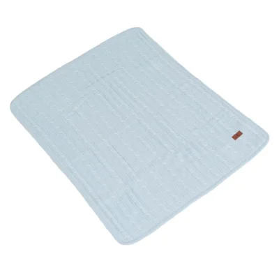 Cangaroo dekica za bebe sherpy, 75 × 100 cm, plava