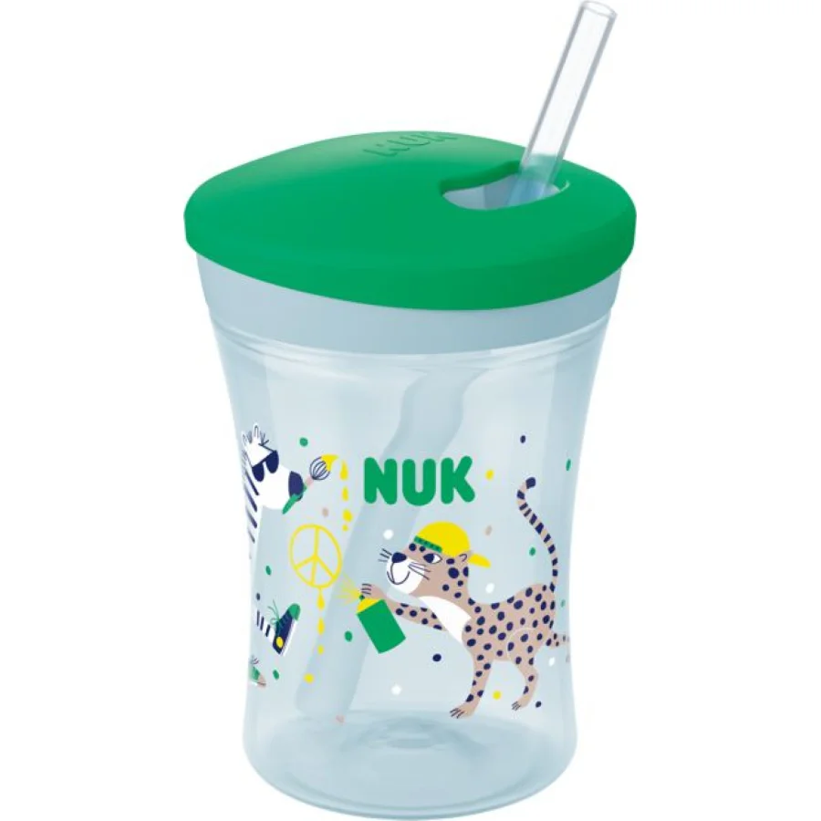 NUK evolution action cup, 12 mj+, zelena