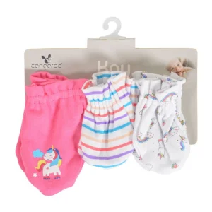 Cangaroo rukavice za bebe kay pink, 3 kom