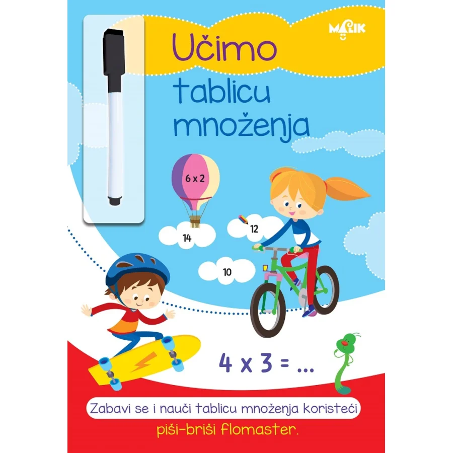 Učimo tablicu množenja, piši-briši