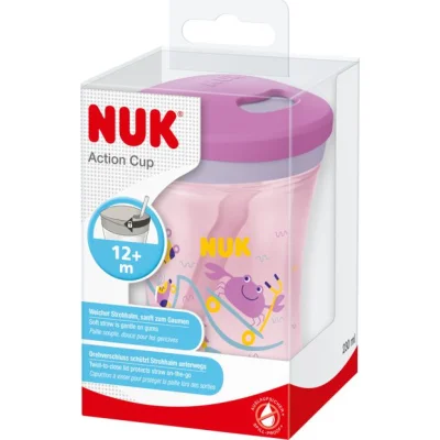 NUK evolution action cup, 12 mj+, lila