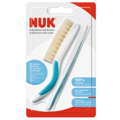 NUK četka i češalj, plavi