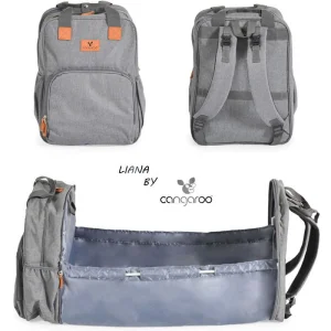 Cangaroo liana 2 u 1 torba, siva