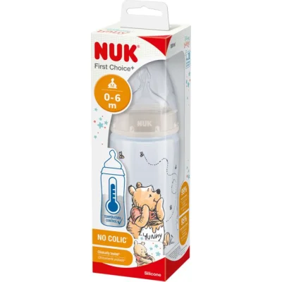 NUK bočica FC+ sa indikatorom temperature, 300 ml, Winnie the Pooh