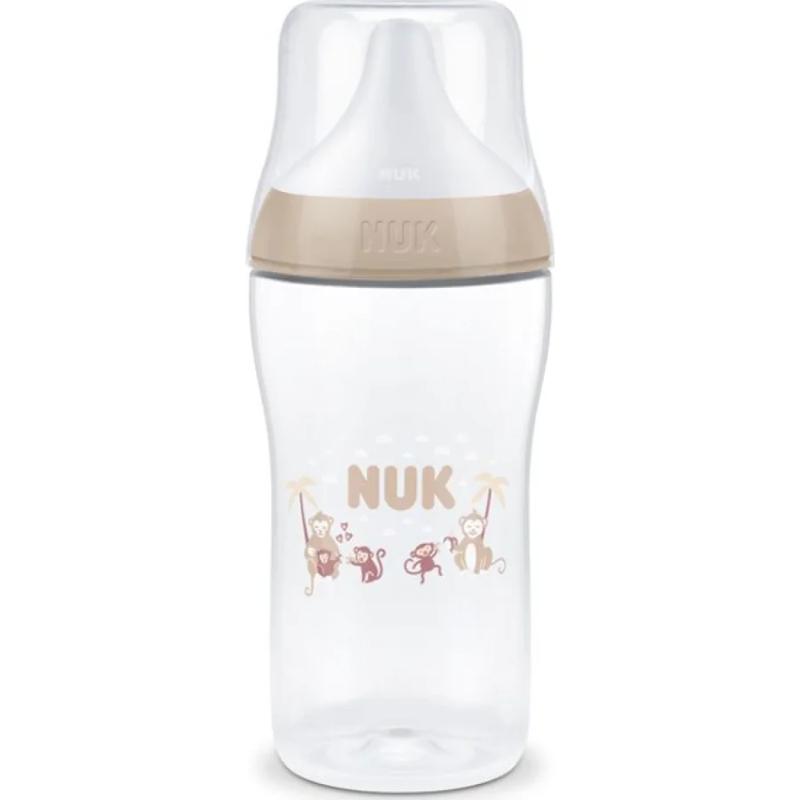 NUK Perfect Match bočica, 260 ml, 3 mj+, sort