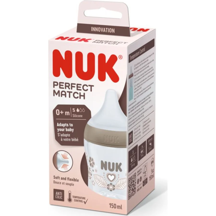 NUK Perfect Match bočica, 150 ml, 0+m