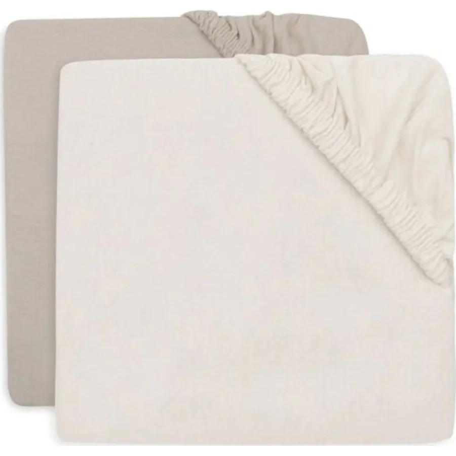 Jollein navlaka za madrac oatmeal/sand, 2 kom
