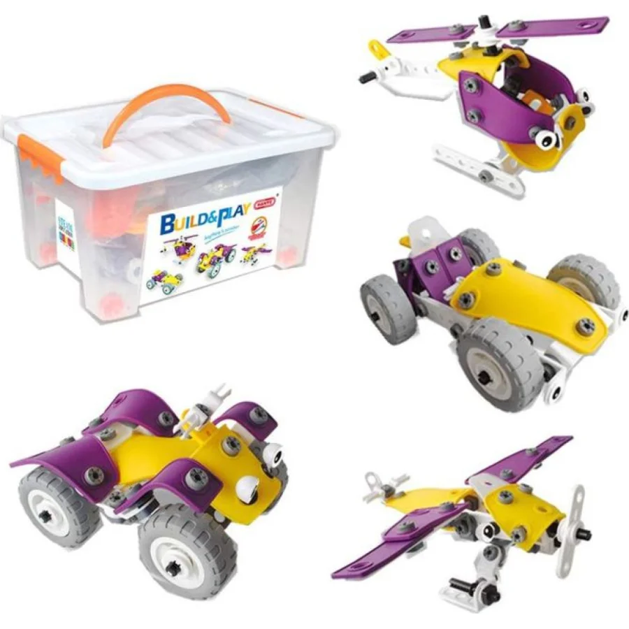Hoogar steam build&play set 4u1 vozila, 98 kom