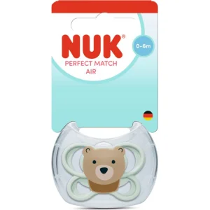 NUK Perfect Match Air duda, 0–6 mj., sort, 6 kom