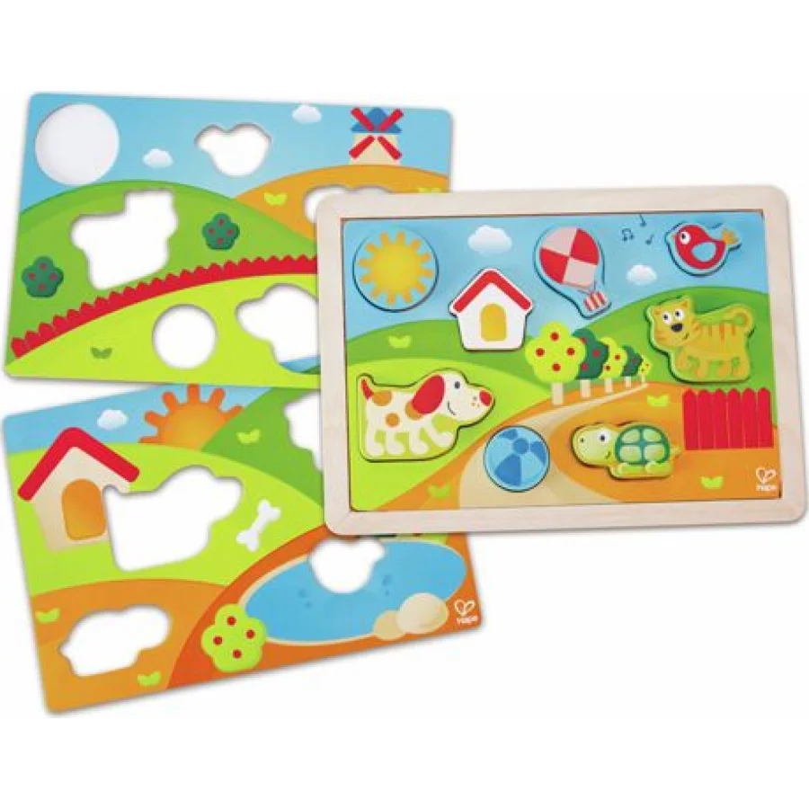 Hape drvene geometrijske puzzle