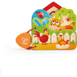 Hape drvena edukativna knjiga, farma