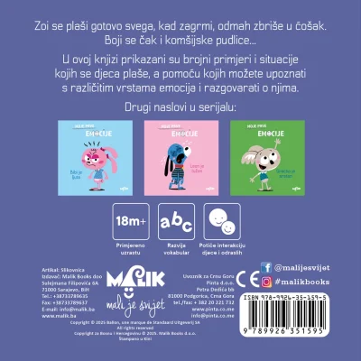 Moje prve emocije, zoi se boji