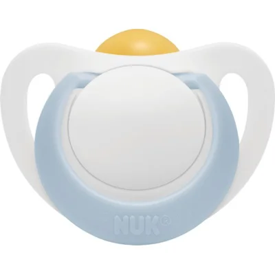 NUK duda Star latex, sort, 6 kom, 18–36 mj.
