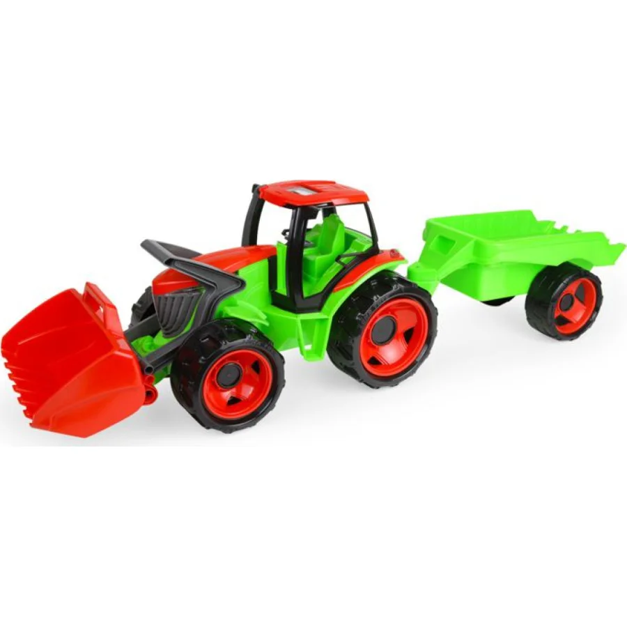 Lena giga traktor sa kašikom i prikolicom, 107 × 30 × 28 cm