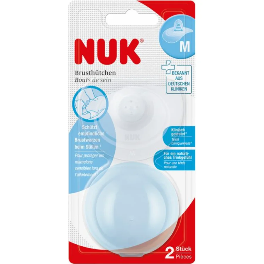 NUK nastavak za dojenje silikon, M, 2 kom