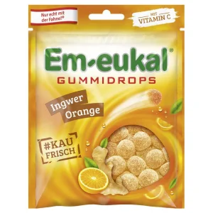 EM EUKAL gumene bombone đumbir-naranča, 90 g