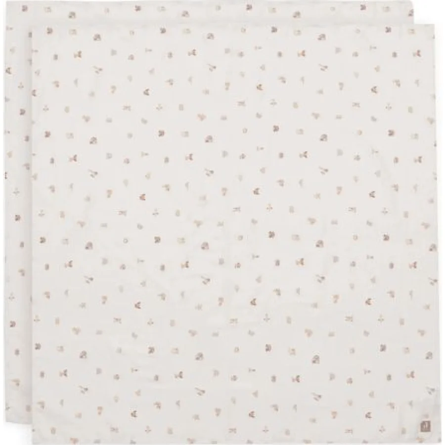 Jollein muslin pelene za povijanje animal friends, 2 kom