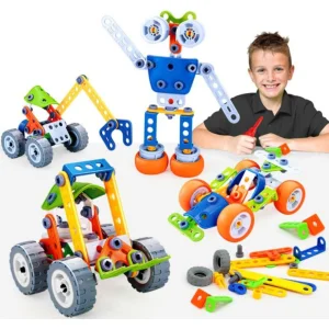 Hoogar kids igračka edukativni građevinski set, 10u1