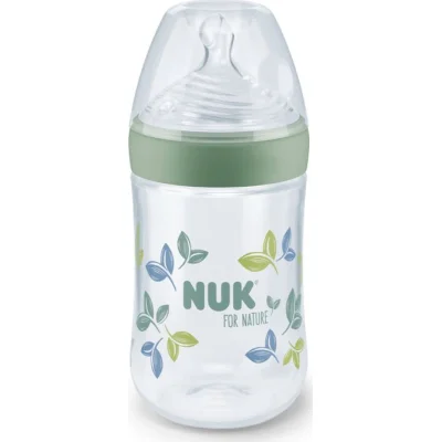 NUK for Nature bočica sa indikatorom temperature PP, 260 ml, zelena