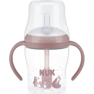 NUK Perfect Match boca za učiti piti sa slamkom, 150 ml, roza