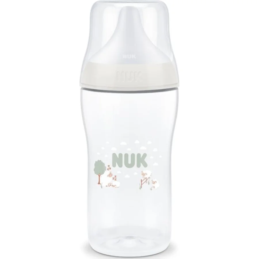 NUK Perfect Match bočica, 260 ml, 3 mj+, sort