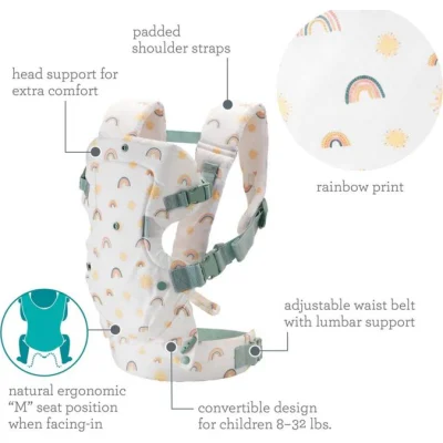 Infantino kengur nosiljka flip 4 u 1, duga
