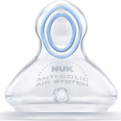 NUK sisač First Choice + silikon, 0 6 mj., mala rupica s