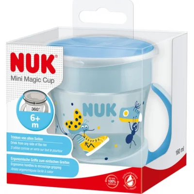 NUK mini magic cup, 6 mj+, plava
