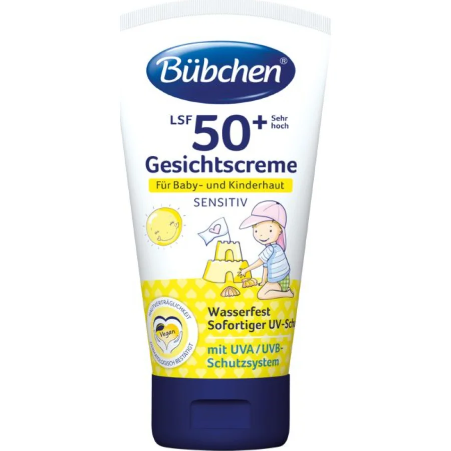 Bubchen krema za lice za zaštitu od sunca, 50 ml, SPF 50+