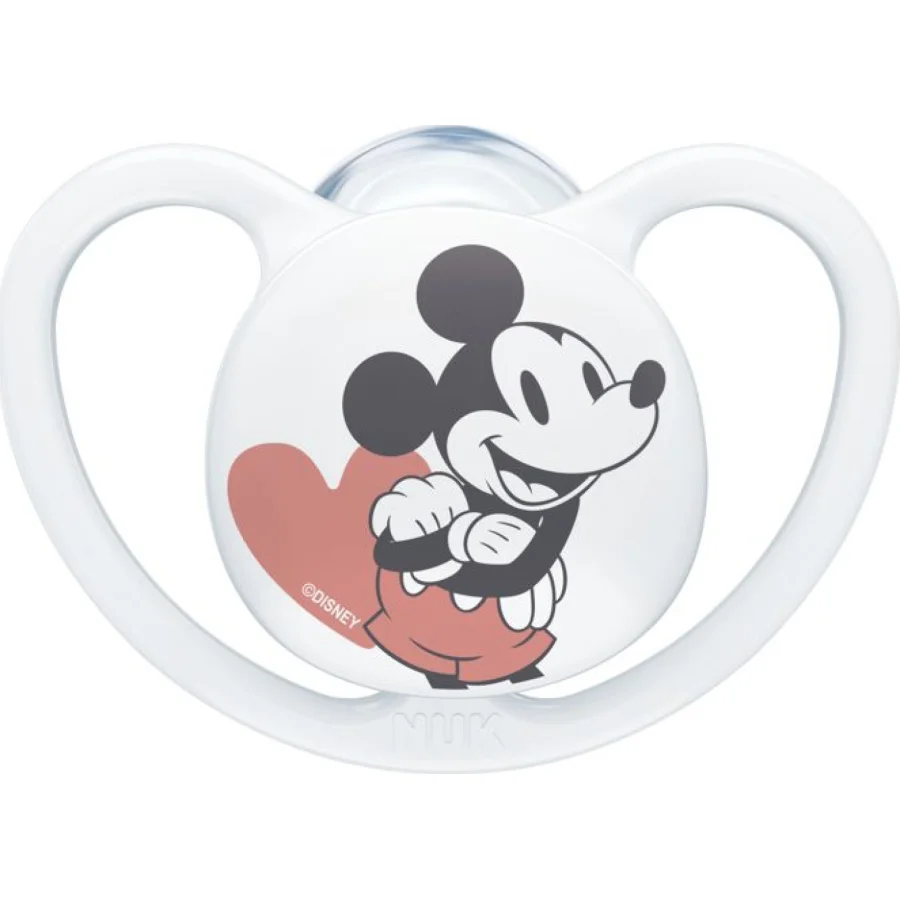 NUK duda Space Disney sa kutijicom Mickey, sort, 6 kom, 0–6 mj.