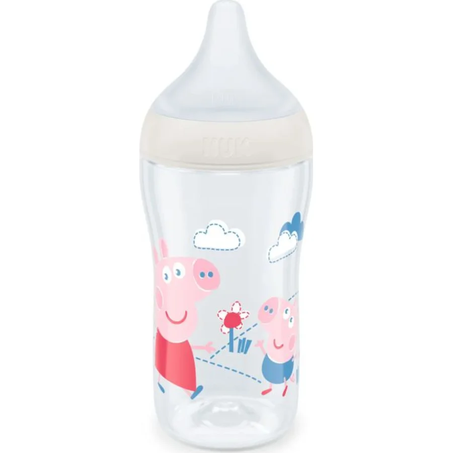 NUK Perfect Match bočica, 260 ml, 3+m, Peppa Pig
