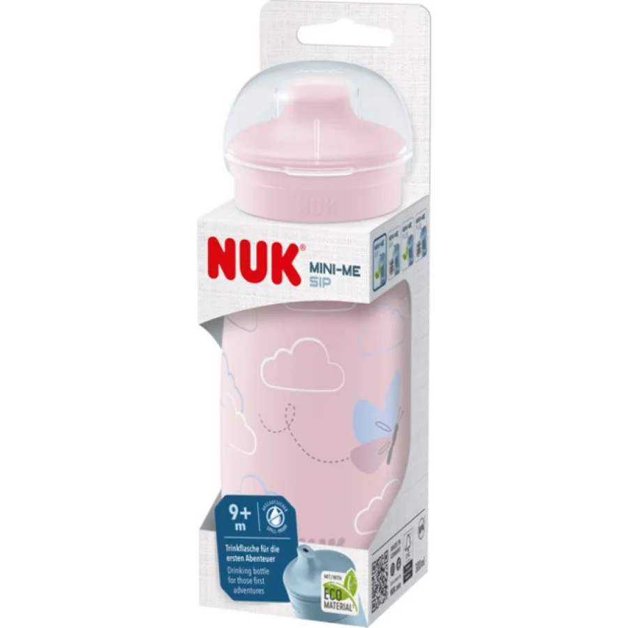NUK Mini-Me Sip boca za piti, 300 ml, 9+m, lila